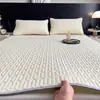 Juego de Tres Piezas de Esterilla de Hielo de Látex de Verano Engrosada Lavable a Máquina Estudiante Dormitorio Individual Esterilla Suave de Seda de Hielo con Aire Acondicionado