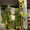 Decoração de Teto de Gaze para Casamento Verde Abacate Elástico Seda Leite Cortinas Decoração de Casamento Jardim de Infância