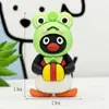 Llavero de Pingüino de Dibujos Animados Colgante de Muñeca Llavero de Muñeca Pingüino Pequeño Muñeco de Pegamento Colgante Pequeño Accesorios para Bolsos