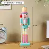 Cascanueces de Navidad Figura de Madera Adorno Forma de Soldado Mesa de Sala de Estar Ventana Decoración Festiva