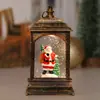 Decorações de Natal luz noturna luminosa luz de atmosfera árvore de Natal velho homem janela de neve mesa pequenos enfeites presentes