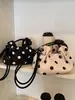 2026 Verano Nuevo Estilo Coreano Bolso de Mujer de Lunares con Cordón Bolso de Hombro para Viajar Bolso de Mano de Alto Valor Nicho