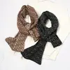 Bufanda Pequeña de Lana Estilo Coreano para Niña de Invierno Caliente Tejida en Cuello y Manga Otoño e Invierno Bufanda Vintage con Letras Protección de Cuello Bufanda Pequeña