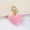 Bolsa Colgante para Llaves de Lana Tejida a Mano, Lindo Colgante de Corazón de Amor Tridimensional para Pareja, Disponible para Venta al por Mayor