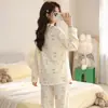 Venta Directa de Fábrica Pijamas de Imitación de Algodón para Mujer 2026 Nuevo Set de Ropa para el Hogar de Manga Larga Dulce Lindo Hermoso