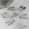 Accesorios para el Cabello Metálicos con Letras Estilo Chica Dulce y Fresca Coreana Diseño de Nicho Pinzas para el Cabello Pasadores de Estrella