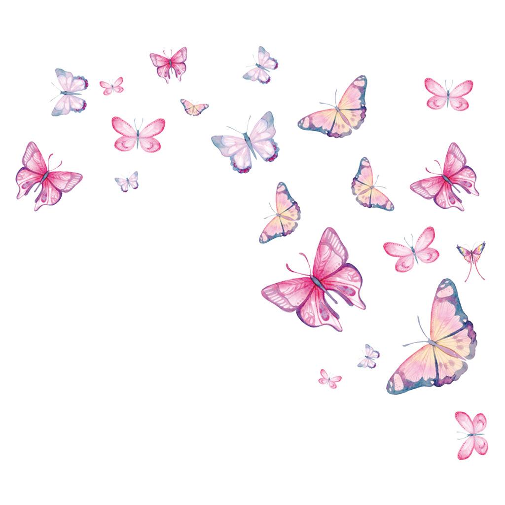 AFG3573 夜光粉色蝴蝶