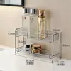 Soporte para Pasta de Dientes Acero Inoxidable Cepillo de Dientes Eléctrico Navaja Almacenamiento Encimera de Lavabo de Baño Expositor de Cosméticos
