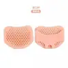 Almohadilla para el pie antideslizante y antiabrasión de media talla, juego de palma de silicona transpirable de abeja, plantillas de media talla para zapatos de tacón alto de mujer, venta al por mayor