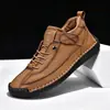 Zapatos de Mujer Cosidos a Mano Transfronterizos, Zapatos de Hombre, Zapatos de Pareja, Zapatos Planos de Otoño e Invierno, Zapatos Casuales, Botas Martin 9888