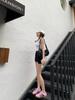 Shorts de mezclilla de cintura alta GAGD para mujer, nuevos de verano, shorts de cáñamo y frijol, pierna fina, buena proporción, combinan con todo, mezclilla suave y tersa, shorts ajustados