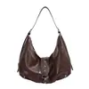 Bolso de Hombro de Gran Capacidad Bolso Cruzado para Mujer 2026 Nuevo Retro Europeo Americano para el Trabajo Bolso Hobo de Axila Bolso Hobo para Mujer