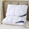 Almohada de Pan Lavable de Terciopelo de Plumas Estilo Hotel Cinco Estrellas Elástica No Colapsable Soporte para Columna Cervical para el Hogar Ayuda para Dormir