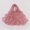 Lenço de Chiffon com Pérolas, Novo Estilo, Gota d'Água de Strass Premium, Lenço Étnico Hui, Lenço de Cabeça Malaio, Hijab