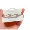 Pulsera de circonio de lujo ligero blanco estilo coreano 2023 pulsera de diseño de diamante de nicho pulsera exquisita J806