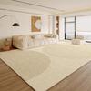 Tapete Sala de Estar Novo Quarto Mesinha de Cabeceira Lavável Limpável Estilo Creme Sofá de Alto Padrão Mesa de Centro Resistente a Manchas Isolante Acústico Capacho