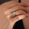 Anillo Abierto Súper Lindo Nicho Alta Gama Lujo Ligero Diseño Unisex Personalidad Dulce Versátil Moderno Joyería de Dibujos Animados