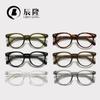 Nuevo armazón de gafas para miopía simple de virola TR90 para hombre 8621 gafas de luz azul para mujer armazón redondo retro espejo plano