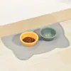 1 pieza Esterilla para Comida de Gato, Esterilla de Silicona para Comida de Mascotas para el Suelo, Esterilla Impermeable Antideslizante para Alimentación de Mascotas, Borde Elevado para Evitar Derrames de Comida y Agua