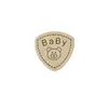 Parche decorativo de cuero de microfibra DIY original cosido a mano accesorios para prendas de vestir accesorios de tela para chaleco de mascota marca registrada