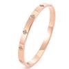 Pulsera transfronteriza de acero inoxidable con diamantes de flor de ciruelo, temperamento simple, no se decolora, joyería al por mayor, decoración de mano en stock