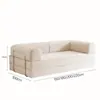 Sofá-cama de tecido dobrável e removível, lavável, de uso duplo, compactado a vácuo, para a sala de estar, modular, adequado para dormir e relaxar, sofá reto Teddy