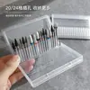 Caja de Almacenamiento para Herramientas de Uñas, Herramienta Portátil de Preparación de Uñas para Remover Cutículas, Tapa abatible a prueba de polvo, Uso Profesional para Salones de Uñas