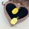 Collar Chopard con Colgante de Tulipán Chapado en Oro de Alta Retención de Color para Mujer, Joyería de Cadena para Clavícula Simple y Versátil, Regalo, Estilo Chino de Moda