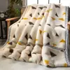 Manta Raschel de Fábrica Súper Suave Densa No Suelta Otoño Invierno Manta de Felpa de Doble Capa Regalo de Comercio Exterior Manta de Compra al por Mayor