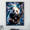 Pintura de Diamante Mais Vendida Transfronteiriça Panda Fofo Pintura de Diamante DIY Decoração de Casa Fábrica de Pinturas Venda Direta Temu Dropshipping