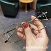 Moda para Hombres y Mujeres Terminada Miopía Planitud Potencia Tendencia Montura Grande Gafas Montura Fotosensible Cambiador de Color Cómoda y Ligera