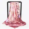 Bufanda de Seda Transfronteriza Europea y Americana de Amazon, Bufanda Cuadrada de 90, Moda de Alta Gama, Pañuelo Versátil para la Cabeza para Mujeres, Venta al por Mayor