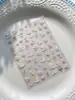 Adesivos de Unha Tema Formiga, Desenho Animado Fofo Laço 3D Em relevo Concha Decalques de Unha Menina Yt8870