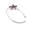 Joyería de perforación para el cuerpo humano transfronteriza comercio electrónico comercio exterior Flor de ciruelo de diamante aro de nariz falso sin perforar accesorios de cobre plateado clavo de nariz