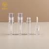 Nuevo de fábrica transparente redondo brillo labial brillo labial tubo material de embalaje esencia protectora labial corrector reparador líquido cabezal de cepillo tubo vacío