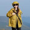 Abrigo de Primavera y Otoño para Hombre y Mujer Ropa de Carga 2025 Nuevo Explosivo Talla Grande Chaqueta Traje de Montañismo Exterior Softshell Fino