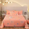 Sábana de Sarja 100% Algodón Puro para Uso Doméstico, Dormitorio, Estilo Ins, Fresca y Sencilla, Individual/Doble, Gama Alta, Adecuada para Todas las Estaciones, Una Pieza