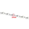 Cadena de bolitas de acero inoxidable, cadena de tubo, collar DIY hecho a mano, pulsera, cadena de perlas de 18k, cadena de moda moderna, accesorios para joyería