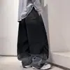 Calça Jeans de Trabalho Nova Estilo Primavera e Outono para Meninos e Meninas 2026 Nova Estilo Casual Meninos Gradiente Trabalho Perna Larga Calça Tendência