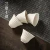 Taza de Té Kung Fu Ceniza de Hierba Ningxuan, Taza de Degustación, Taza de Maestro, Taza Individual, Juego de Té de Cerámica, Porcelana Blanca, Dehua de Pared Delgada