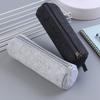 Bolsa de feltro para lápis, bolsa de papelaria com zíper, estojo para caneta, logotipo para impressão, bolsa para presente, feltro