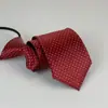 Corbata de Hombre 8cm Formal Nudo Hecho a Mano Sin Nudos Cremallera Camisa de Mujer Negocios Gama Alta Estampada Azul Oscuro Rojo Negro