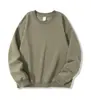Sudadera de Terry de Color Sólido con Cuello Redondo para Hombre y Mujer con Logo Estampado, Uniforme de Trabajo, Uniforme de Clase, Jersey de Manga Larga, Venta al por Mayor, Casual y Versátil