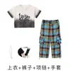 Conjunto de Jazz para Niñas Top Corto Moderno y Fresco Conjunto de Manga Corta para Práctica de Baile Ropa Moderna para Niños Conjunto de Baile Callejero Atuendo Fresco para Actuación