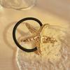Europa y Estados Unidos anillo para el cabello de estrella de mar de acero inoxidable transfronterizo concha banda de goma simple de alta gama metal anillo para el cabello adorno para la cabeza cuerda al por mayor