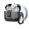 Adequado para Estojo de Fone de Ouvido Bluetooth Sem Fio Apple AirPods 4 com Fixação Magnética e Suporte Automático, Estojo Protetor Anti-Queda Pro2