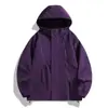 Chaqueta de Moda Americana para Primavera y Otoño Chaqueta para Hombre Ropa Deportiva para Exteriores y Montañismo Chaqueta con Capucha Holgada a Prueba de Viento e Impermeable