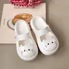 Zuecos Baotou para Mujer, Lindos Zapatos de Casa Mary Jane de Gato, Comodidad para el Hogar de Interior, Sandalias Suaves de Verano para Exteriores