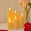 Procesamiento y Personalización de Velas Acrílicas Simuladas LED, Decoraciones Románticas para Fiestas de Cumpleaños, Accesorios para Bodas