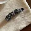 Presilha banana plissada vintage com estampa de leopardo e bolinhas para mulheres, adequada para penteados volumosos, presilhas de rabo de cavalo, grampos e acessórios de cabelo